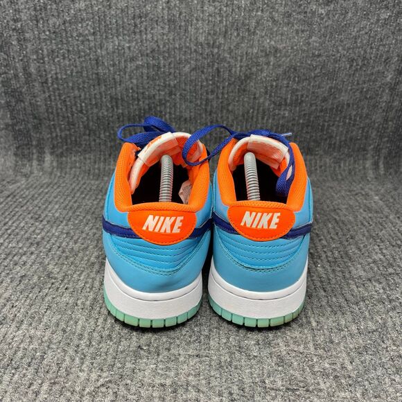 Nike Dunk Low SE Baltic Blue Total Orange Shoes Mens 9.5 HQ1538-416 main image 4